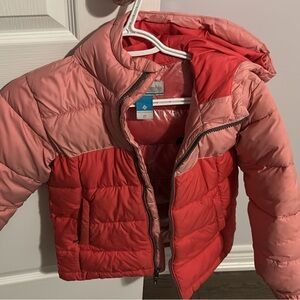 Columbia Kids' Red Pink Winter Puffer Jacket size XS 6-7